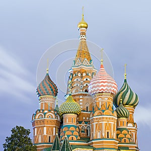 Saint Basil cathedral in Moscow photo