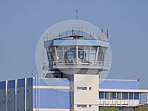 Moscow Russia Zhukovsky Airfield airport control tower the international aerospace salon MAKS-2019