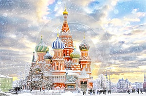 Moscow, St. Basil`s Cathedral photo