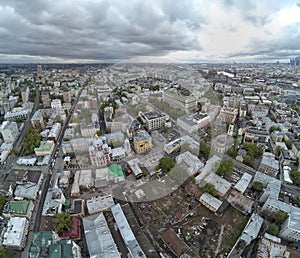 Moscow. St. Clement`s Church. Orthodox Church in honor of St. Clement. Aerial panoramic view