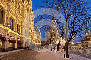 Moscow state department store on the Red square