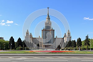 Moscow State University named after Mikhail Vasilyevich Lomonosov in Moscow