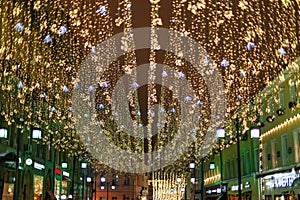 Moscow Street in the Christmas decoration