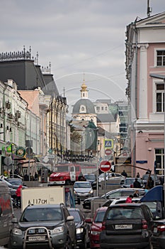 Moscow Street scene.