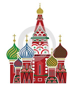 Moscow symbol - Saint Basils Cathedral, Russia