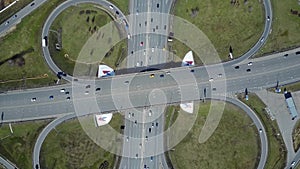 Moscow traffic intersection