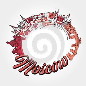 Moscow traveling potser artwork logo.