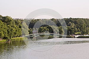 Moscow. Tsaritsyno, ponds in the park