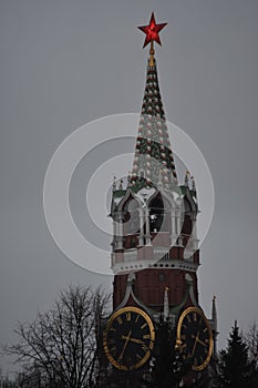 Moscow. walking to Moscow winter.