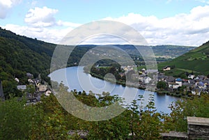 Mosel river at Traben-Trabach, Germany photo