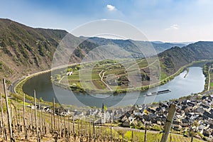 Moselle River Loop In Bremm, Germany