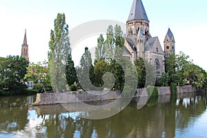 moselle river - metz - france