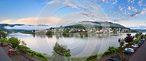 Moselle sunrise panorama