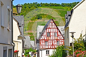 Moselle Valley Germany: Timbered house in Puenderich photo