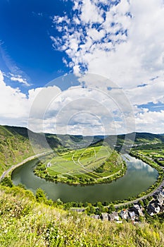 Moselle Valley Riverbend, Germany