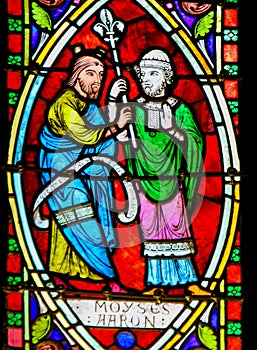 Moses and Aaron - Stained Glass