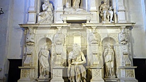 Moses by Michelangelo in Rome Italy