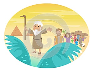 Moses Splitting The Sea