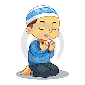 Moslem Boy Praying