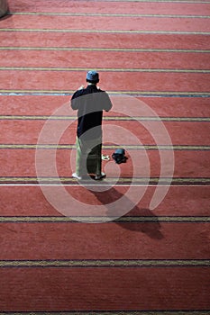 A Moslem Man Praying