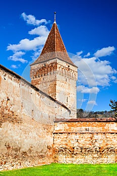 Mosna fortified church, Transylvania, Romania