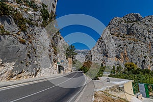 Mosor Mountains in Omis, Croatia, Adriatic Sea, Dalmatia