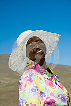 Mosotho Lady at work 2