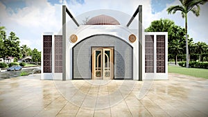 Mosque 3d design using Lumion