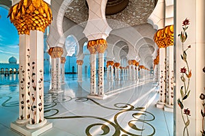 Mosque, Abu Dhabi, United Arab Emirates