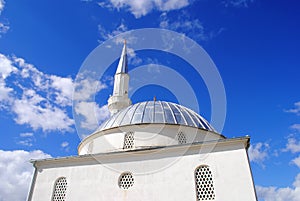 Mosque and blue sky photo