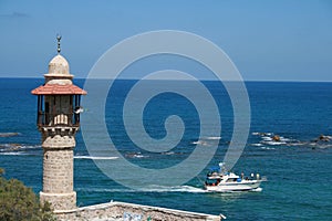 Mosque and boat