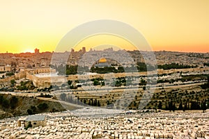 Mosque of Caliph Omar in Jerusalem .