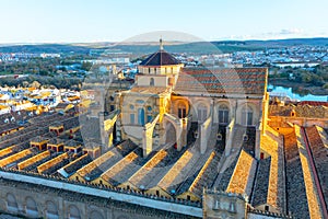 Mosque Cathedral of Cordoba view from above