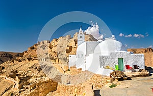 Mosque at Chenini, a a fortified Berber village in Southern Tunisia