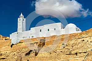 Mosque at Chenini, a a fortified Berber village in Southern Tunisia