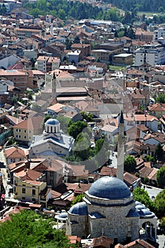 Mosque and Church in Kosovo close to each other