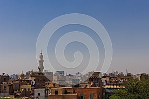 Mosque and City View , cairo in egypt