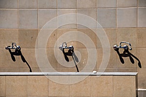 Mosque communal bathing area lemessol cyprus photo