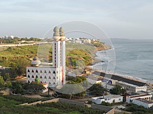 MOSQUE OF DIVINITY IN FRONT OF DAKAR BEACH