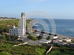 MOSQUE OF DIVINITY IN FRONT OF DAKAR BEACH