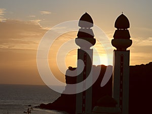 MOSQUE OF DIVINITY IN FRONT OF DAKAR BEACH