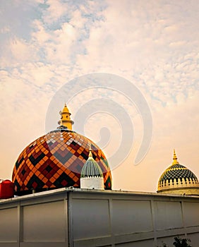 mosque dome tower in the afternoon