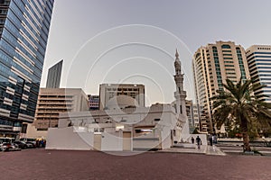 Mosque Of Fathima Bint Mohammed Bin Butti in the Abu Dhabi downtown, United Arab Emirate