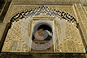 mosque in fes morocco, photo as background