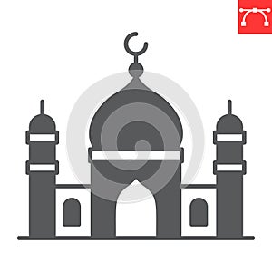 Mosque glyph icon