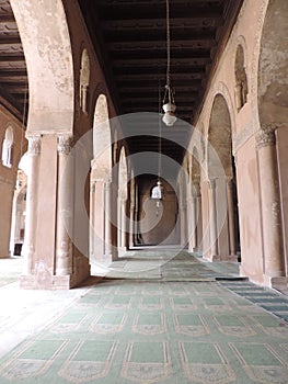 Mosque of Ibn Tulun in Cairo, Egypt - Muslim holy site - Africa religious trip - Ancient architecture