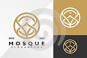 Mosque islamic Logo Design Vector illustration template