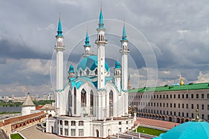Mosque in Kazan Kul Sharif day summer in in the Republic of Tatarstan in Russia