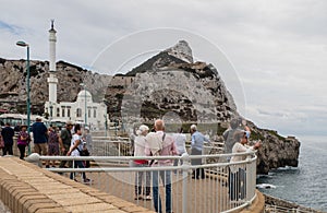 Rock of Gibraltar and Ibrahim-al-Ibrahim Mosque