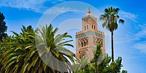 Mosque of Koutoubia in Marrakech, Morocco photo